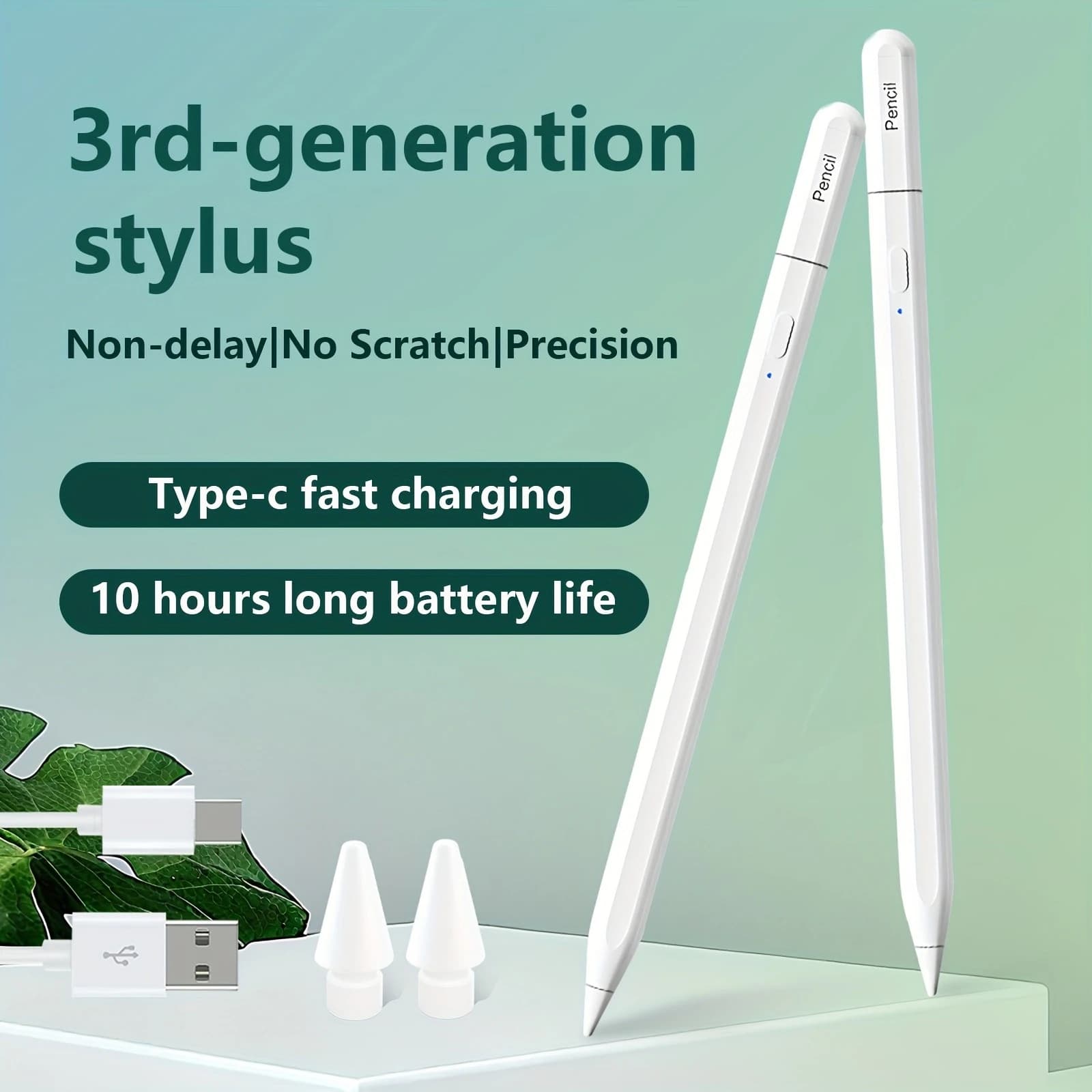 Penna Stilo Bluetooth per Apple Pencil, compatibile con iPad Pro 13, 11 (11a generazione), M5, M4, 12.9, Air 11, 5, 4, M3, M2, 10, 9 (9a, 10a generazione), A16, Mini 6, 7