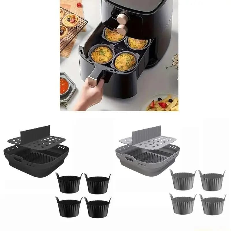 D0AB Silicone slipcover for fryers Reusable frying pans Silicone pots Baking bowl for fryers