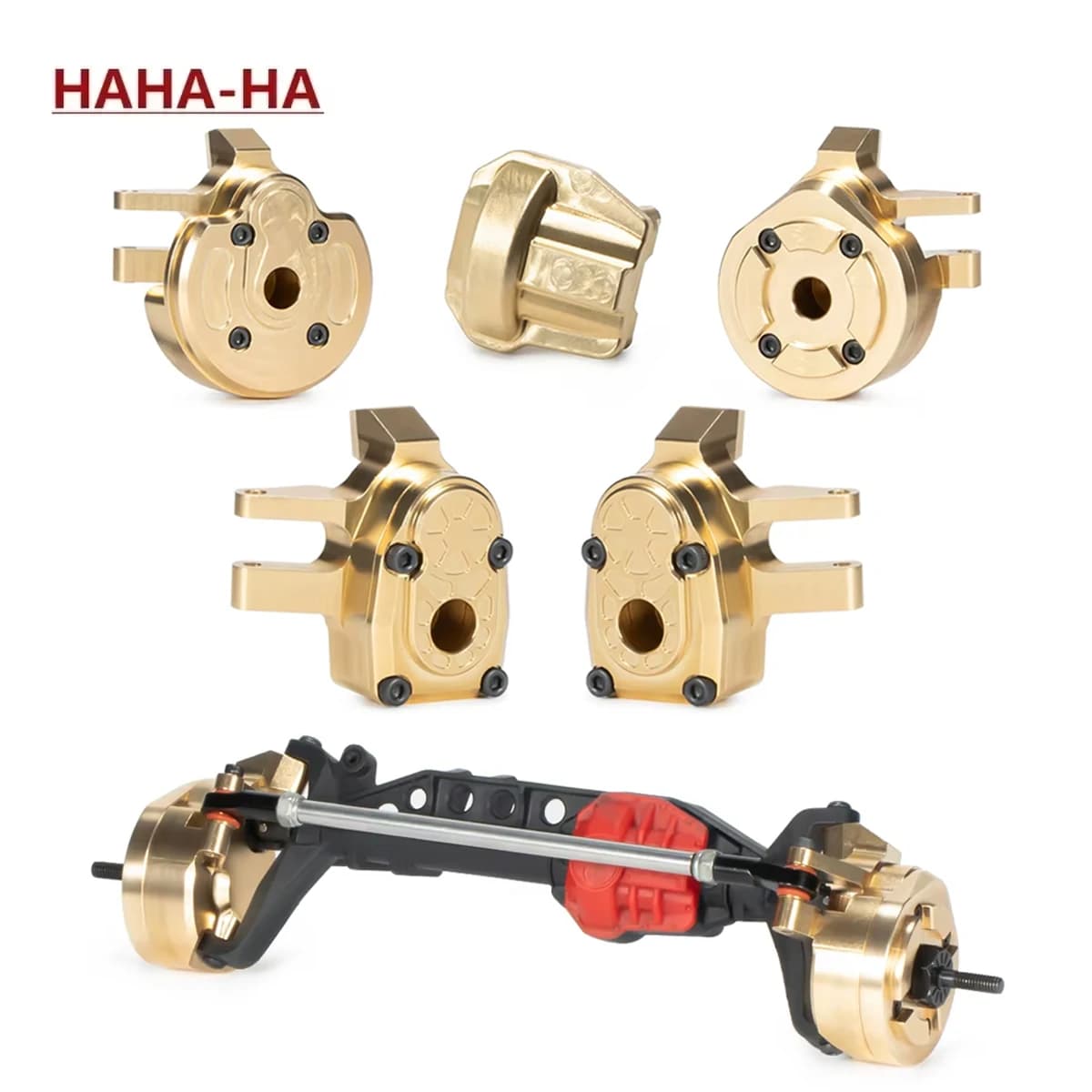 SCX10 III Capra Brass Weight Right Knuckle Diff Cover Portal Axis Plates for Axial AXI03007 AXI03004 Adds Weight Low Padding