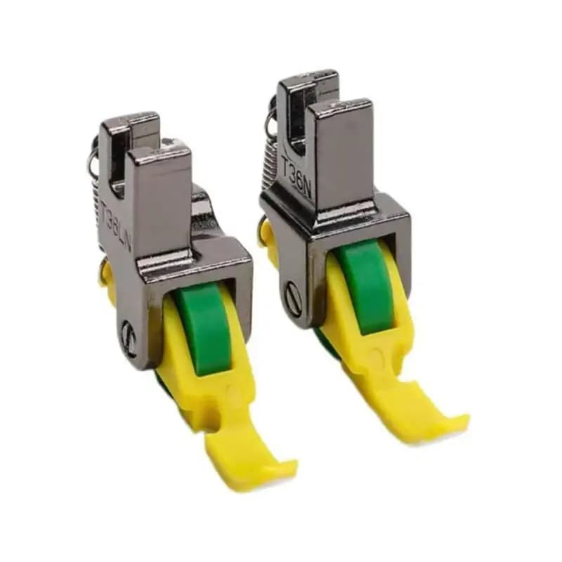 E8BD Extended Presser Foot for Flatbed Sewing Machines Sturdy Plastic Construction Smooth Cloth Feeding