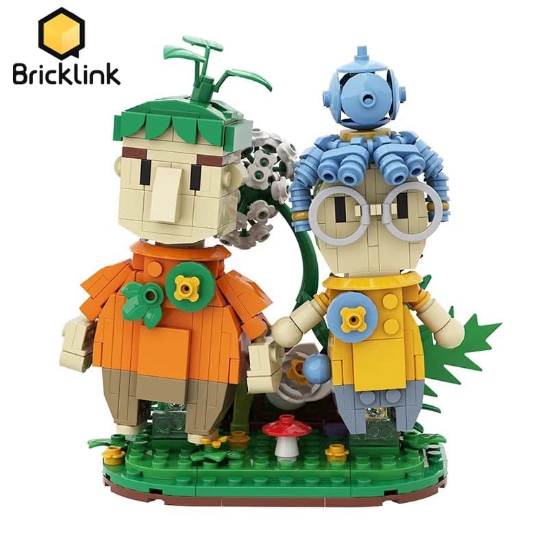 Bricklink Ideas MOC It Takes Two Game Action Figures Mom And Dad Man Kodi Wife Xiaomei With Base DIY Building Block Kid Toy Gift