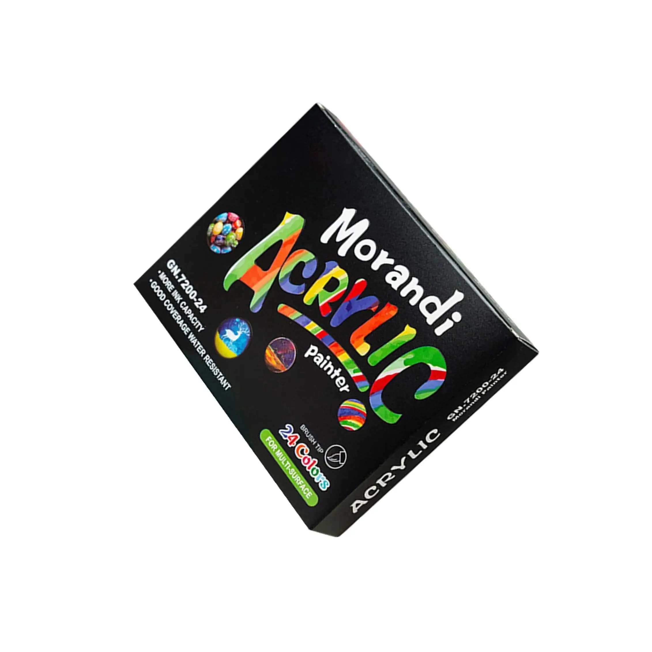 Acrylic Paint Markers Set Professional Acrylic Paint Pens for Mug Glass 24 Colors