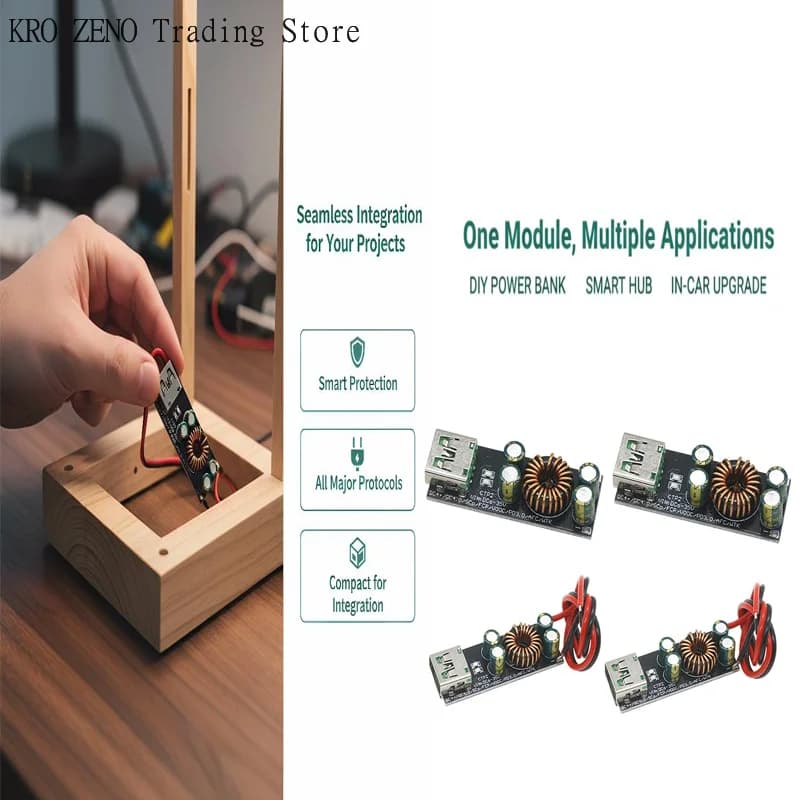 1PCS 6-35V DC input QC4.0 QC3.0 USB Type-C Mobile Phone Quick Charge Adapter 6-35V Step Down Boost Module For Huawei SCP/FCP