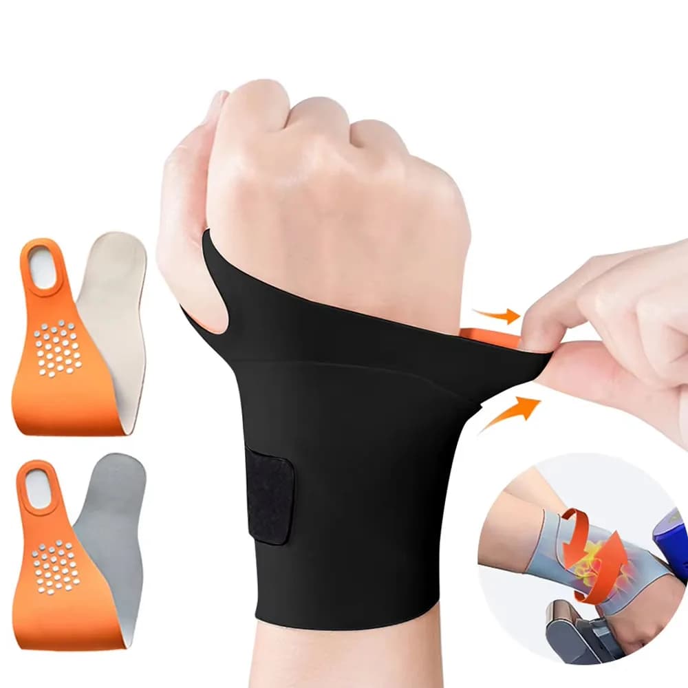 1 Pezzo Supporto da Polso Regolabile Sottile a Compressione per Distorsioni, Protezione per Esercizi, Sollievo per la Guaina Tendinei, Cinghie di Supporto per Atleti