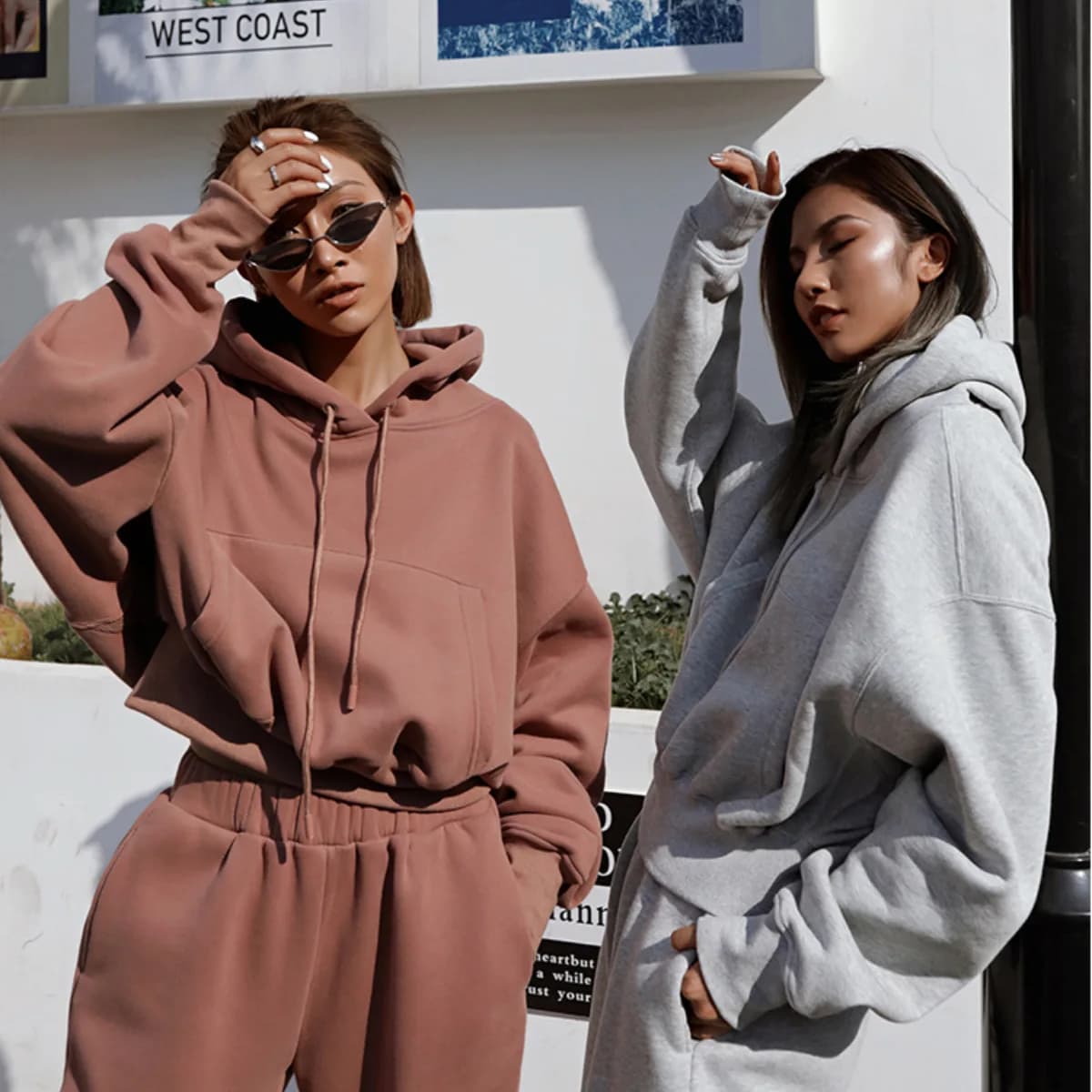 Completo Sportivo Casual da Donna Autunno Inverno, Felpa e Giacca Comoda e alla Moda, Outfit Trendy per Signore