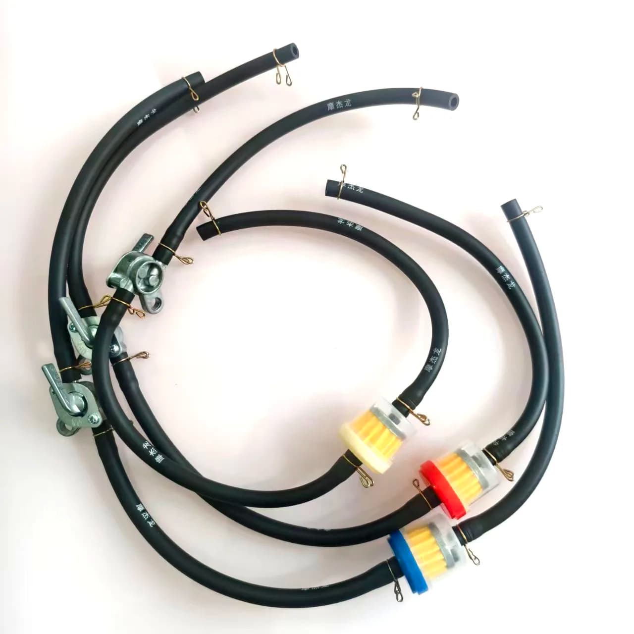 6MM Fuel Faucet for Moto, Dirt Bike, ATV, Scooter, Valve Tank Switch, Internal Filter, Fuel Tube, Pipe Clips 50-200CC
