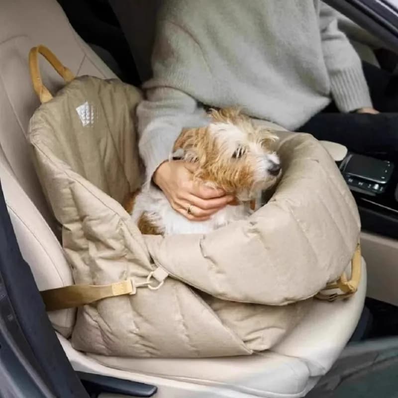 Borsa Trasportino per Cani e Gatti, Seggiolino Auto Portatile per Cani, Borsa da Viaggio per Cuccioli, Tappetino per Sedile Auto per Animali Domestici, Essenziale per i Viaggi