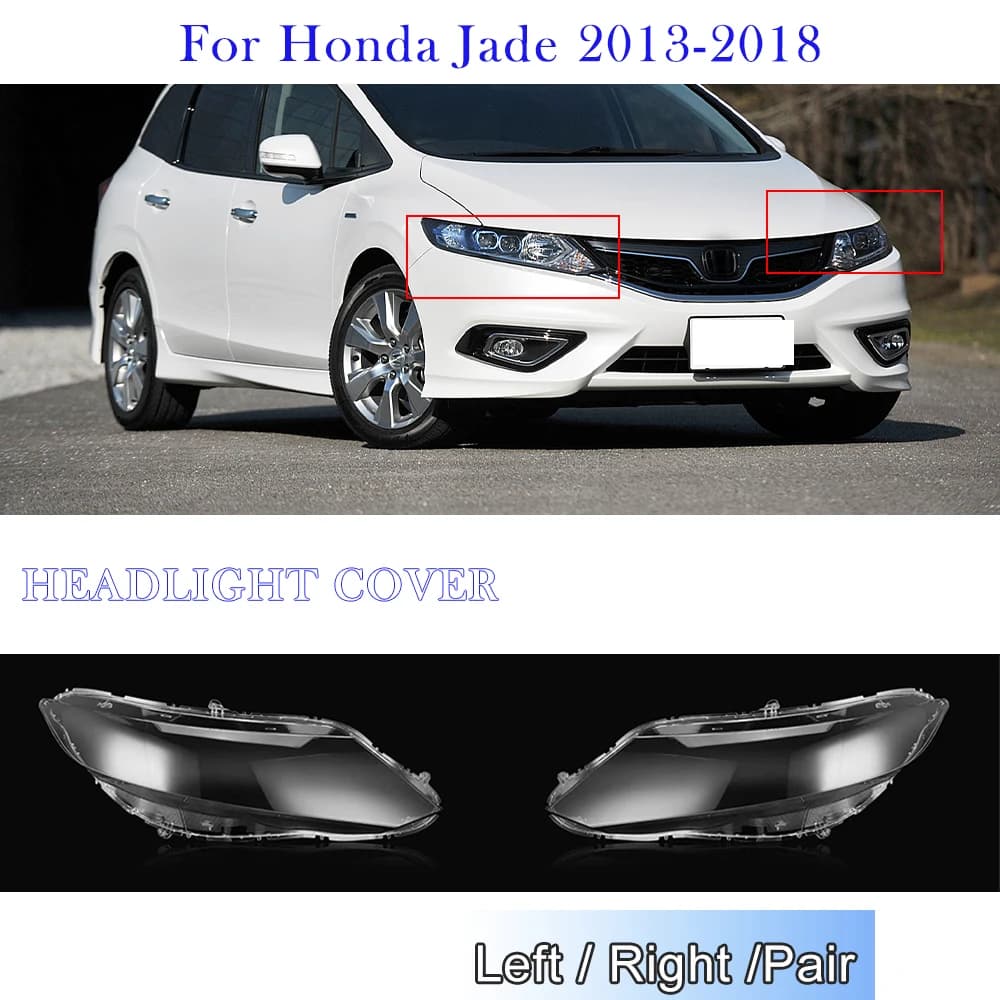 Copertura del faro per Honda Jade 2013 2014 2015 2016 2017 2018 Faro per auto Borsette Accessori per auto Copriobiettivo in plastica