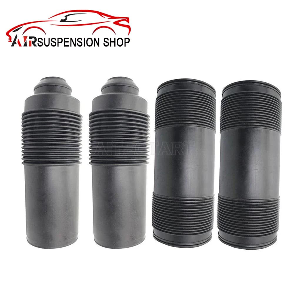 4x For Mercedes R230 SL550 SL600 SL63 AMG Front+Rear ABC Hydraulic Shock Absorber Dust Cover Boots, A2303204513 A2303200513 New