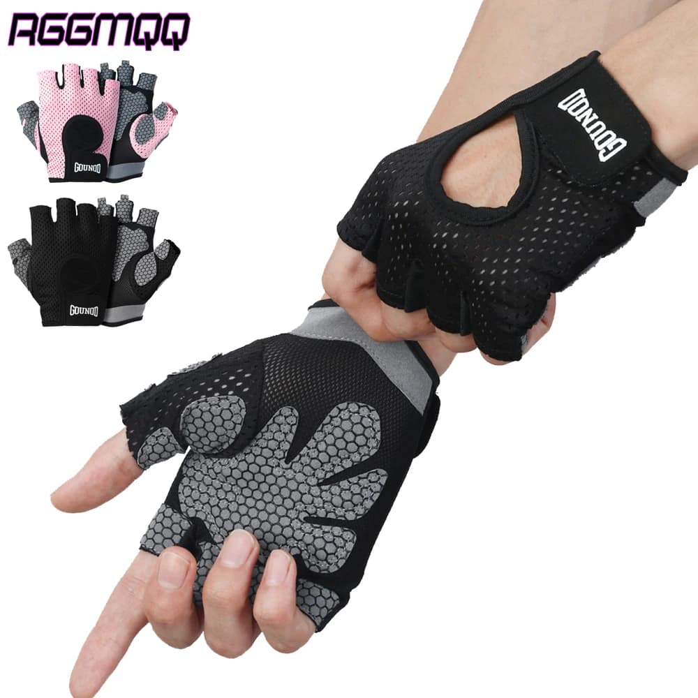 Workout Gloves for Men Women - with Full Palm Protection & Anti-Slip Grip - Breathable Gym Gloves for Training,Cycling,CrossFit