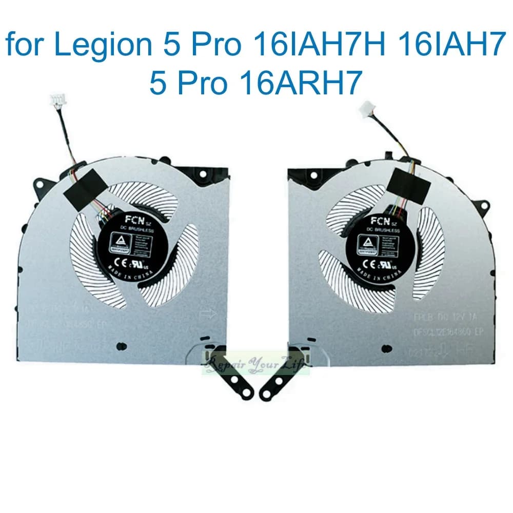 CPU GPU Ventola di Raffreddamento Per Lenovo Legion 5 Pro 16IAH7H 82RF 16IAH7 82s0 16ARH7 82RY 16ARH7H 82RG 2022 FPLA FPLB 5H40S20488 DC12V