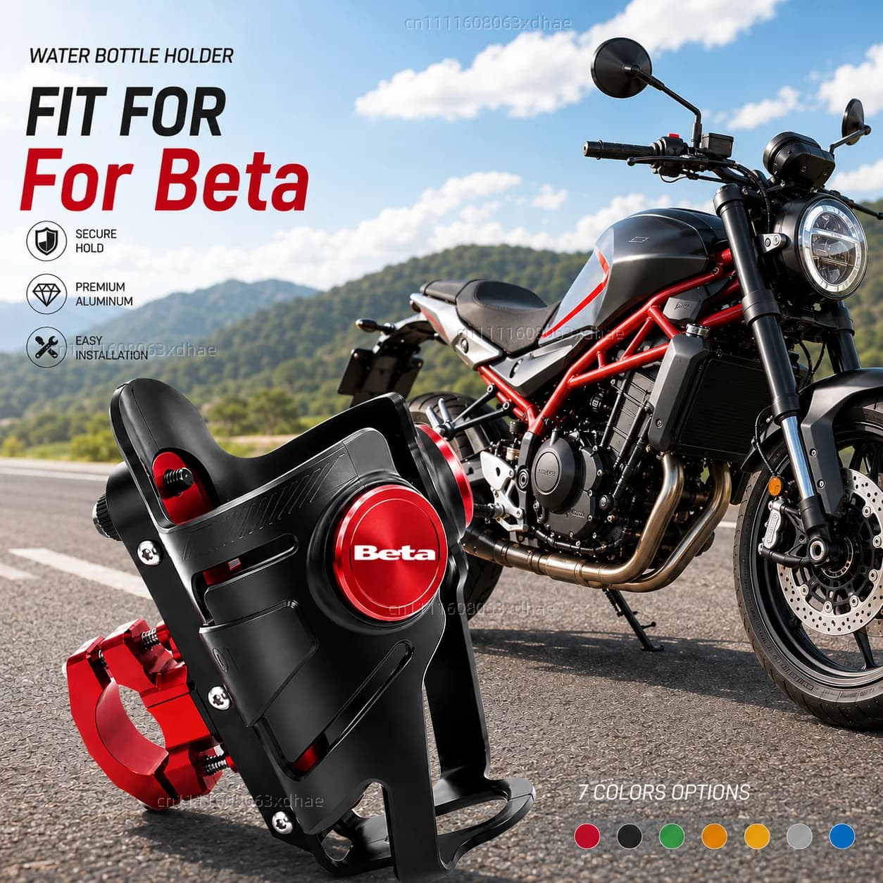 Supporto per Bottiglia d'Acqua per Moto Beta Evo 250 300 80 Junior Senior RR, Accessorio per Porta Bevande e Tazze