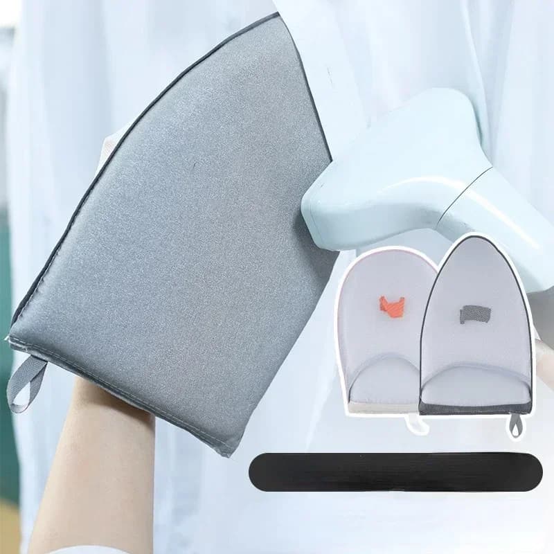 Mini pad da stiro portatile Manicotto per asse da stiro Guanto resistente al calore per vestiti Vaporiera per indumenti PortabLe Rack da tavolo in ferro