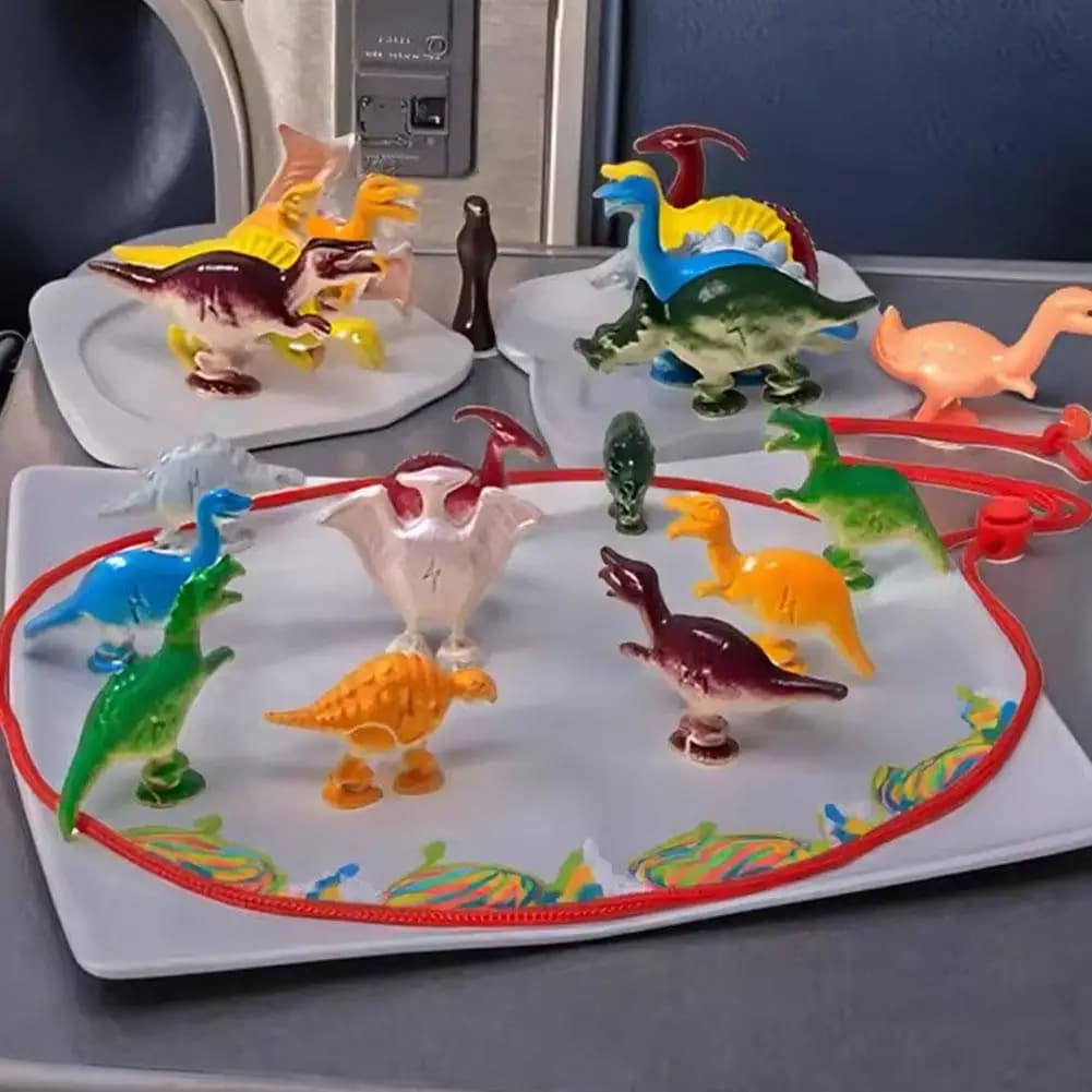 Set di Scacchi Magnetici con 20 Dinosauri e Corda, Gioco Antistress per Bambini e Adulti, Giochi Natalizi per Famiglia, 20 Pedine