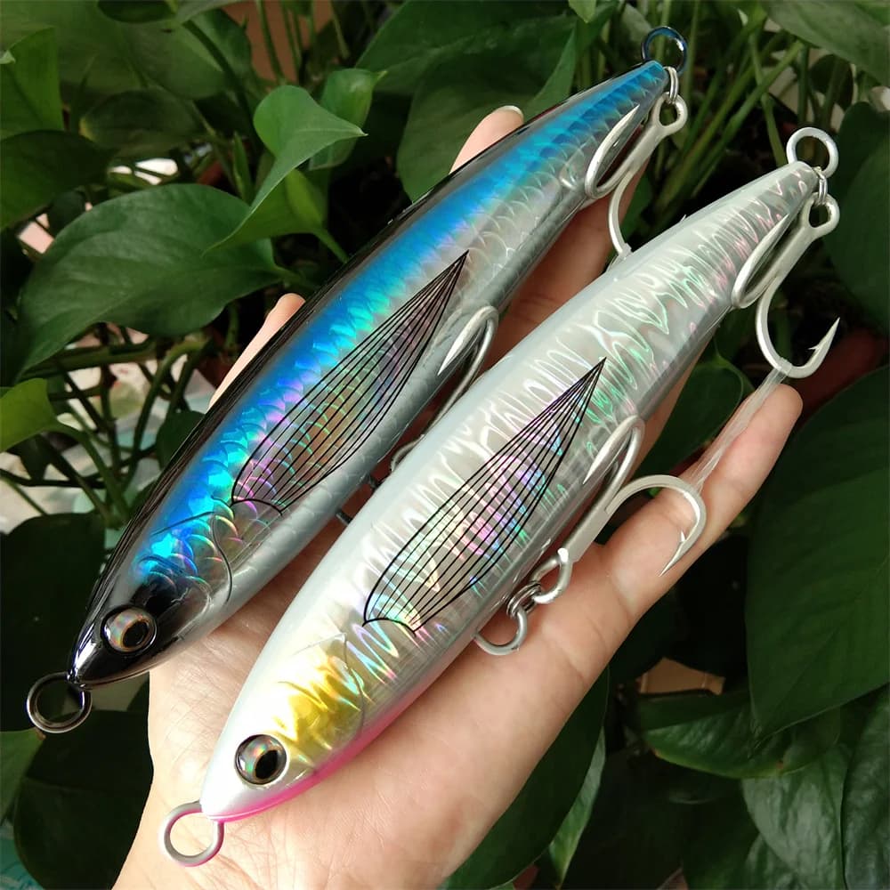 Tsurinoya 2 pz 16 cm 60 g Esche Artificiali Galleggianti a Matita per Pesca, Esche Dure Topwater, Stickbait di Superficie con Ottima Azione, Wobbler per Bass