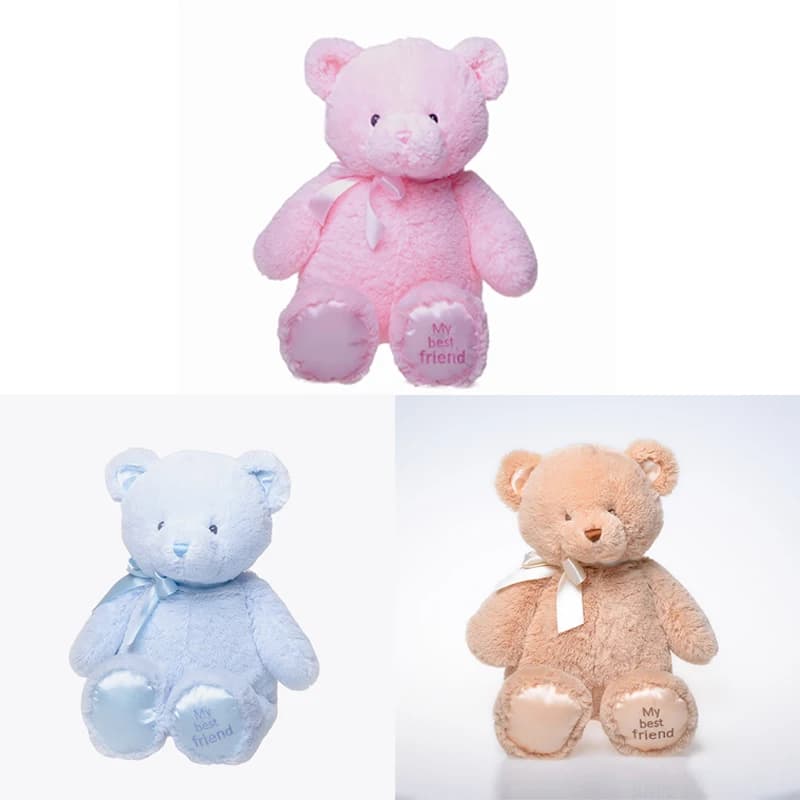 Orsacchiotto di Peluche in Posizione Seduta, Morbido Pupazzo Imbottito, Cuscino da Abbraccio, Regalo per Compleanno, Matrimonio, Decorazione Casa e Camera