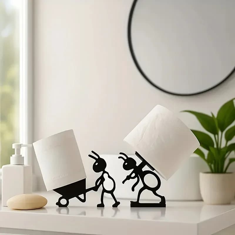 Decorazioni natalizie Accessori per la decorazione della tavola Simpatico porta carta igienica Appendiabiti Organizzatore per il bagno Idea regalo per le vacanze