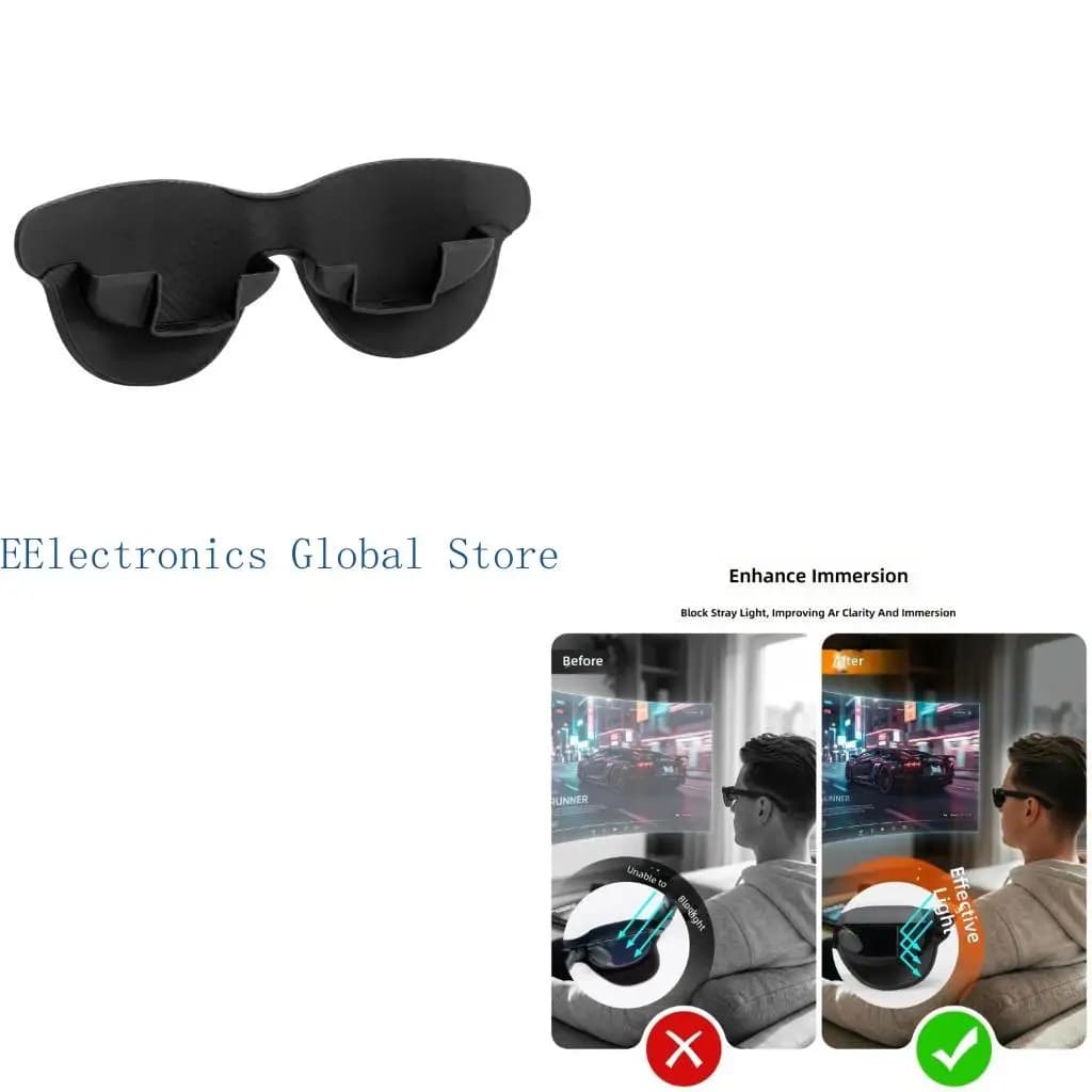 462B Glasses Front Cover for Daily Carry, Black 3D Printed Single Piece Panel with 150 x 55 mm Size for Desk Storage, Travel
