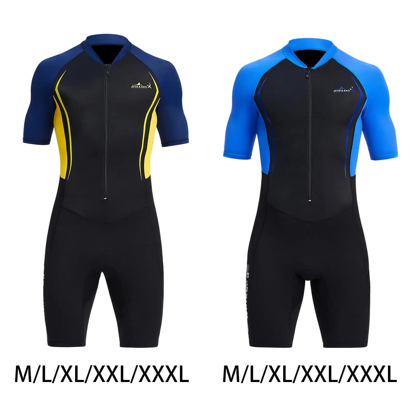 Men's Short Mute Solar Protection Short sleeve Full body 1.5 mm Diving swimsuit Surf Underwater Fishing Snorkeling