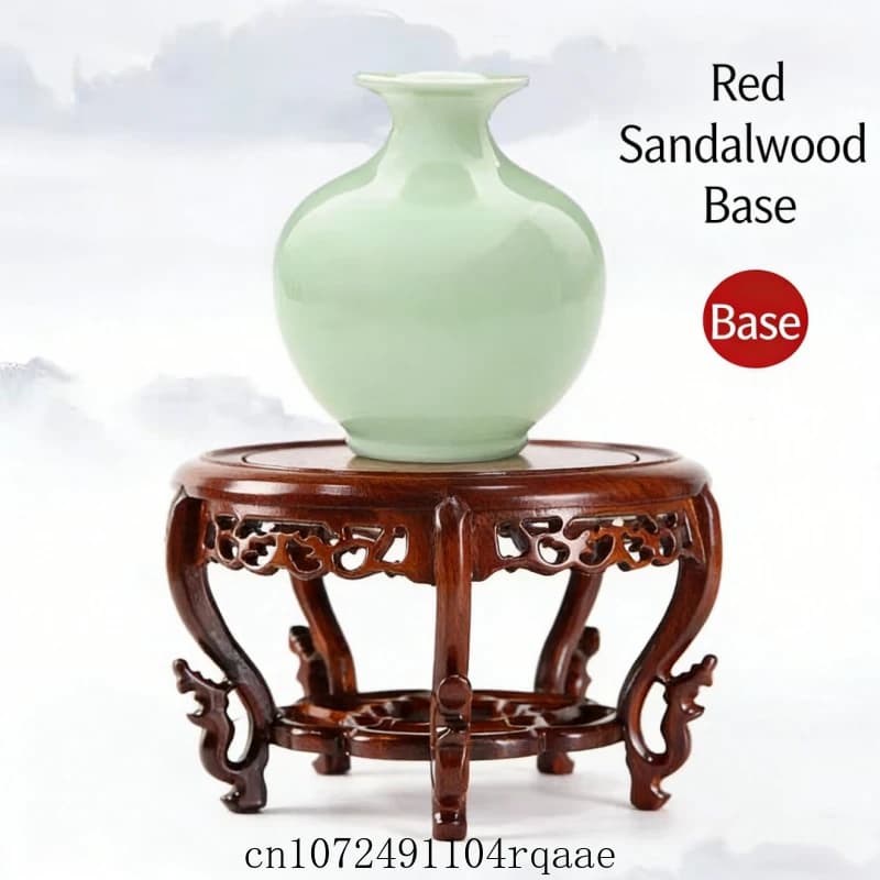 Exhibitive Support in Solid Wood for Vases, Plants, Craft Ornaments, Round Table Wood Base, Home Decoration, Teapot Base and Crystal Ball