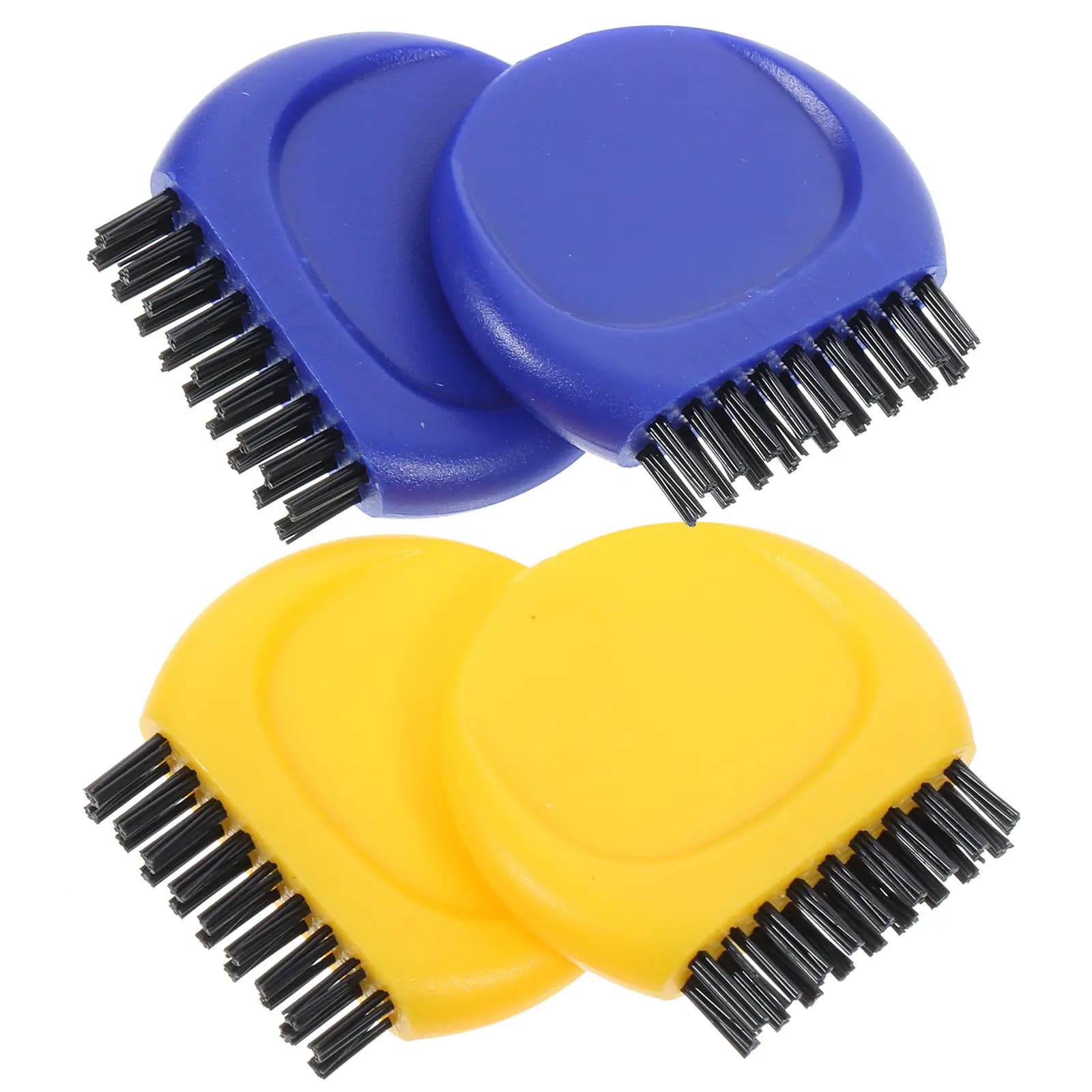 Set di 4 Spazzole per Mazze da Golf, Leggere e Portatili, in PP e Nylon, per Pulizia Palline, Attrezzatura per Allenamento e Uso Esterno