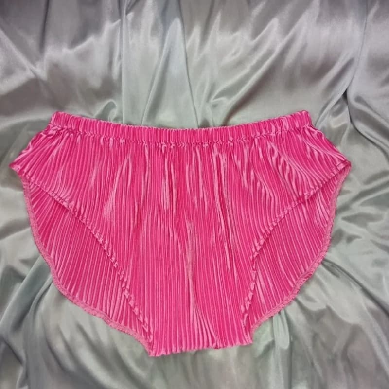 Men's Sexy Silky Touch Ice Silk Crop Tops Briefs Set Women Sleeveless Camis Backless Strap Tank Top Panties Plus Size Lingerie