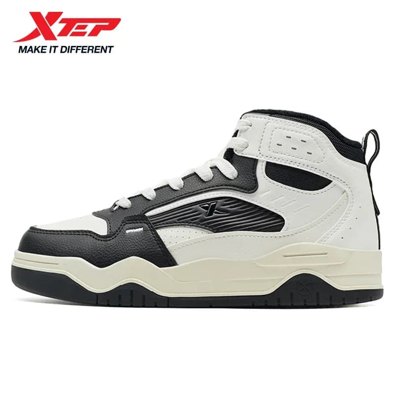 Xtep Scarpe da uomo in cotone Street Style Rimbalzo Assorbimento degli urti Morbido e forte avvolgimento Supporto per il tempo libero Scarpe da ginnastica da esterno 875319370003
