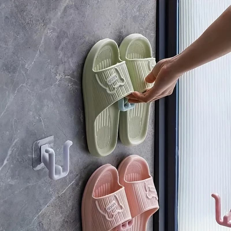 Set di 4 Ganci a Ventosa per Bagno, Accessori per la Casa, Organizzatore per Bagno, Supporto per Asta Tenda, Ganci per Bagno