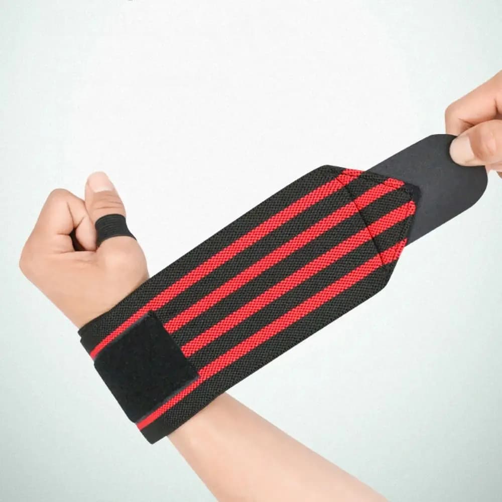 1 Paio di Supporti per Polsi, Fasce per Sollevamento Pesi, Cinghie di Supporto Sportive con Passante per il Pollice, Fasce per Powerlifting