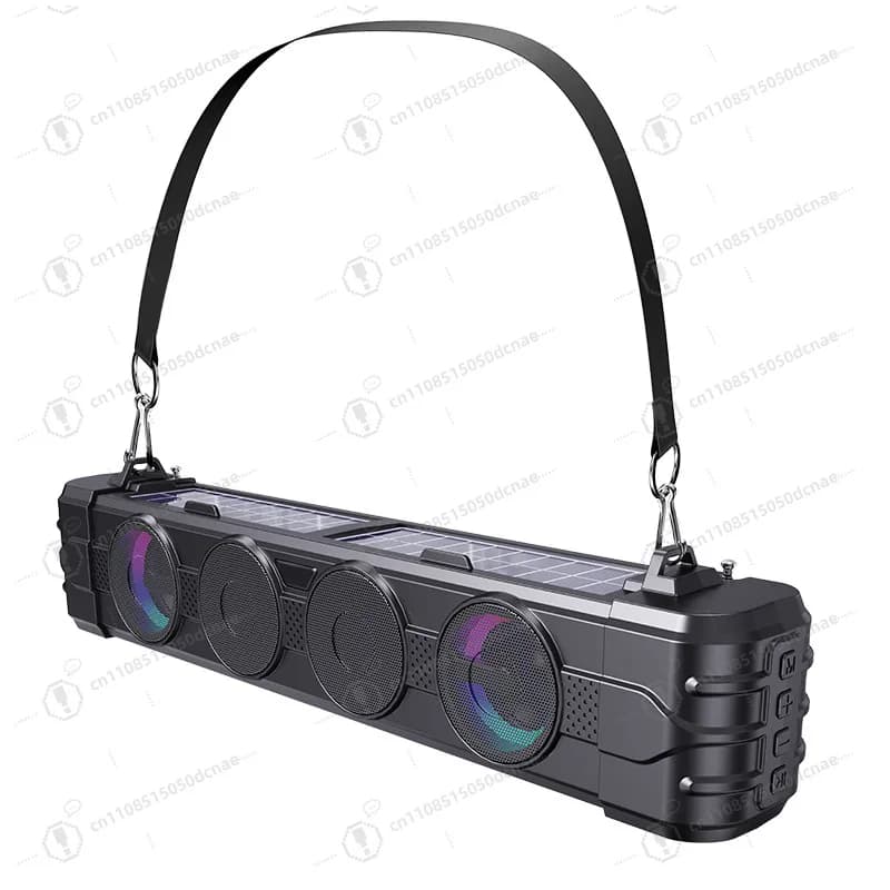 Sound Blaster Barra altoparlante Bluetooth Comodo audio solare da esterno desktop di alto valore con luci colorate 2025 Nuovo