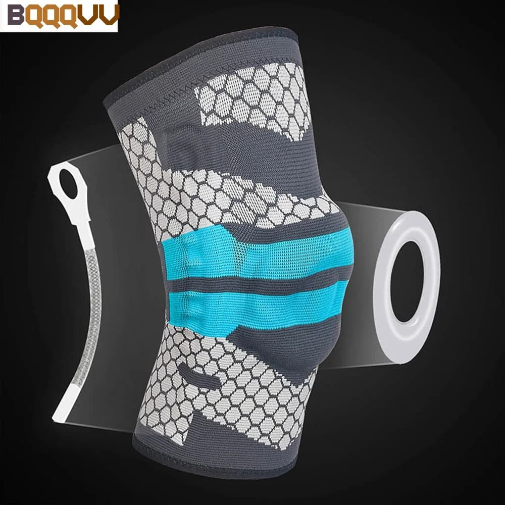 1 pz cinturino per ginocchiera Patella supporto mediale forte menisco Nylon protezione per maniche a compressione ginocchiere sportive cestino da corsa