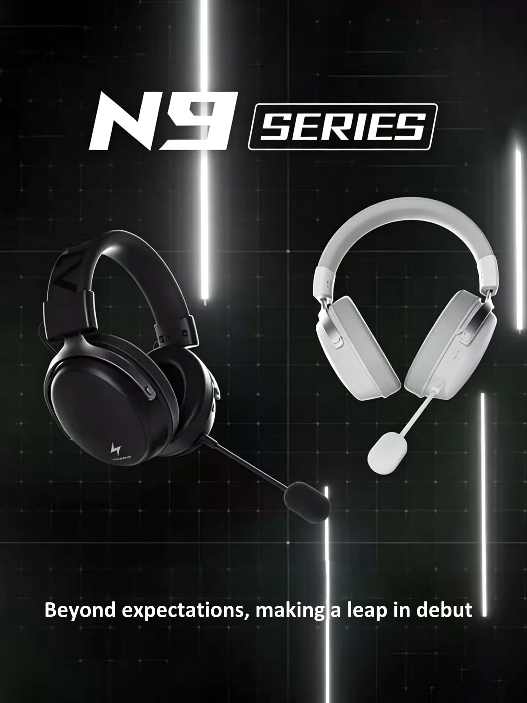 Cuffie da Gaming Wireless ATK N9 Ultra con Audio Surround Virtuale 7.1, Riduzione del Rumore e Microfono Staccabile per PS5, PS4 e PC