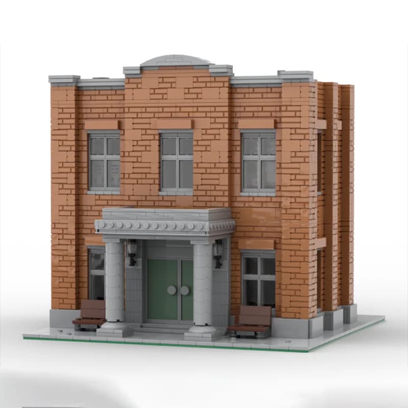 2379 Pezzi MOC Modello della Prigione di Andy Griffith Show, Blocchi da Costruzione, Giocattoli Architettonici, Regalo di Natale, Educativo, Fai-da-Te Creativo
