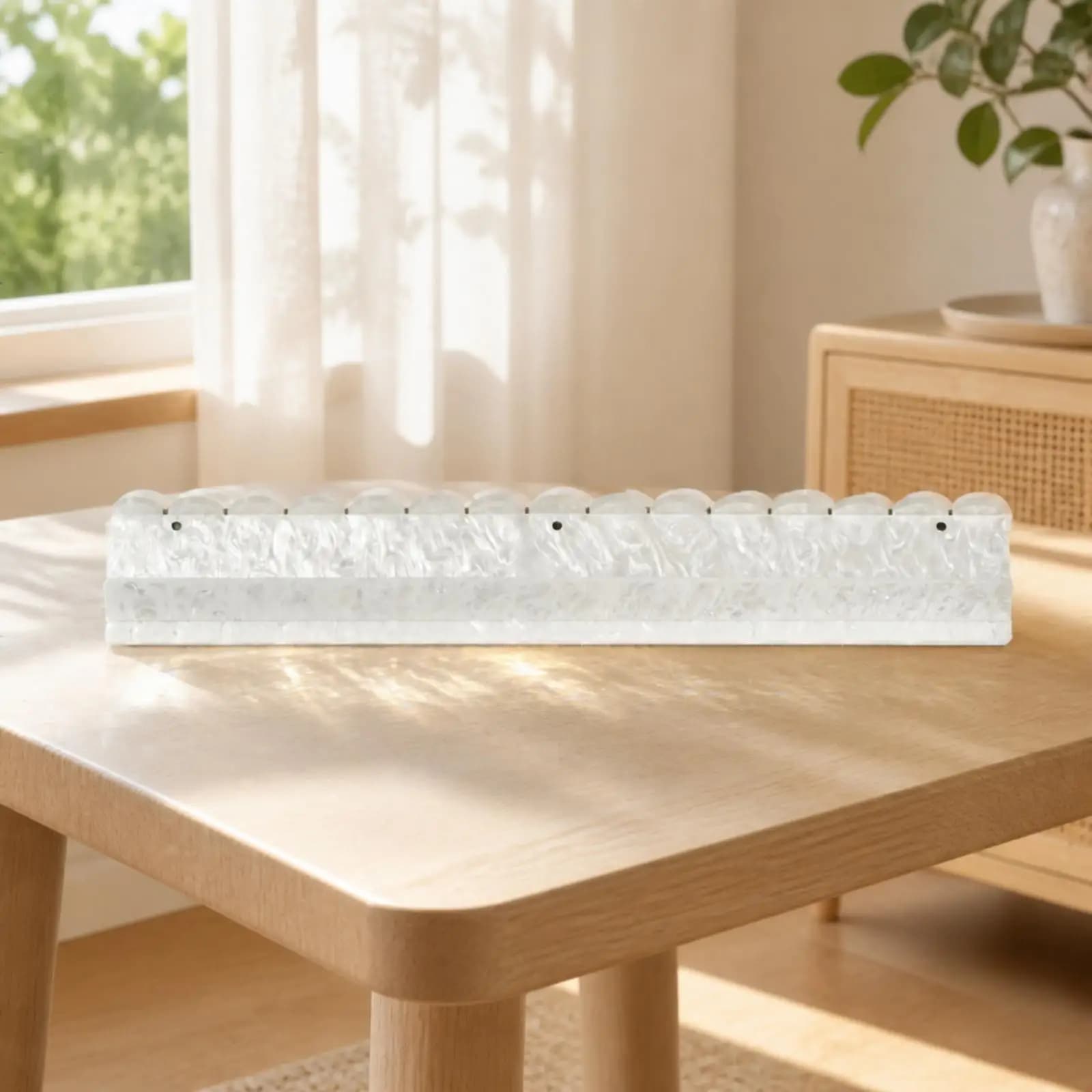 Acrylic Mahjong Tile Rack Push Ruler for Mahjong Board Game Table Accessory Sorting Tool