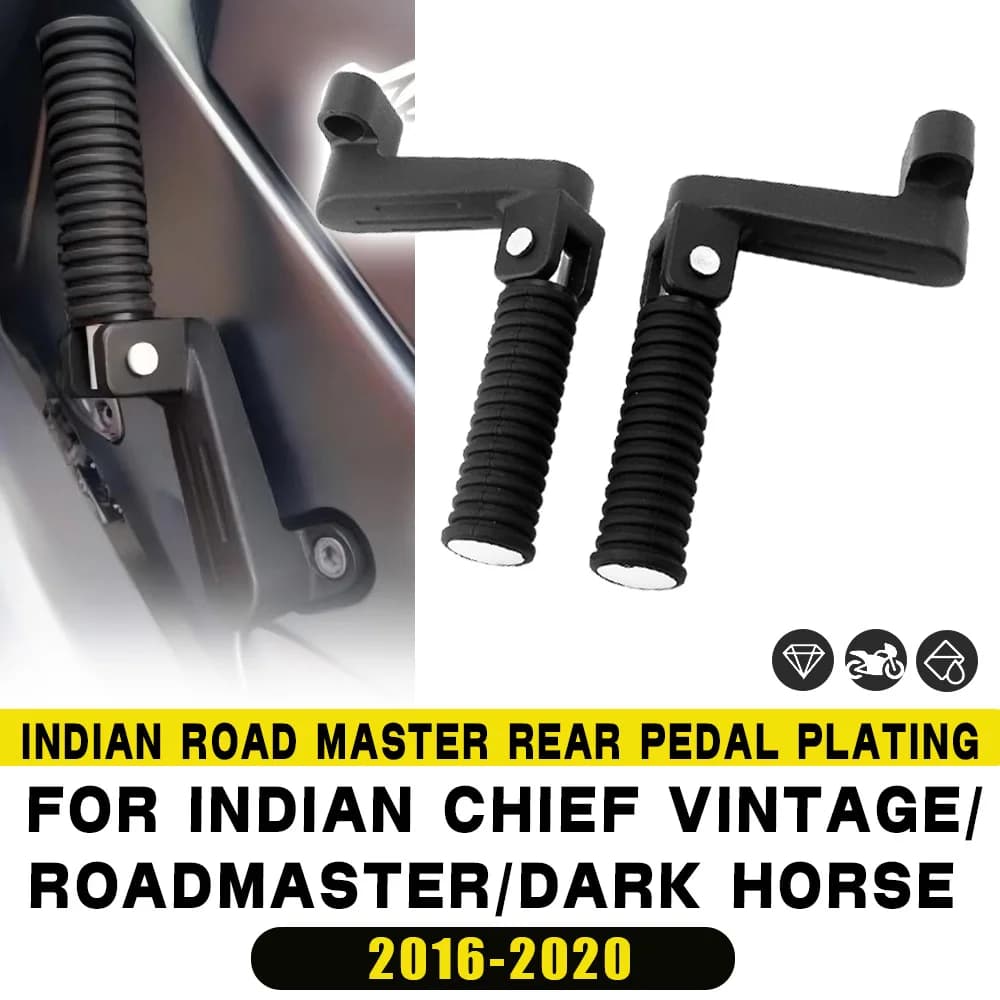 Per Indian Springfield Chieftain Limited Chief Dark Horse Roadmaster Elite Poggiapiedi passeggero Pedale Pedane posteriori per moto