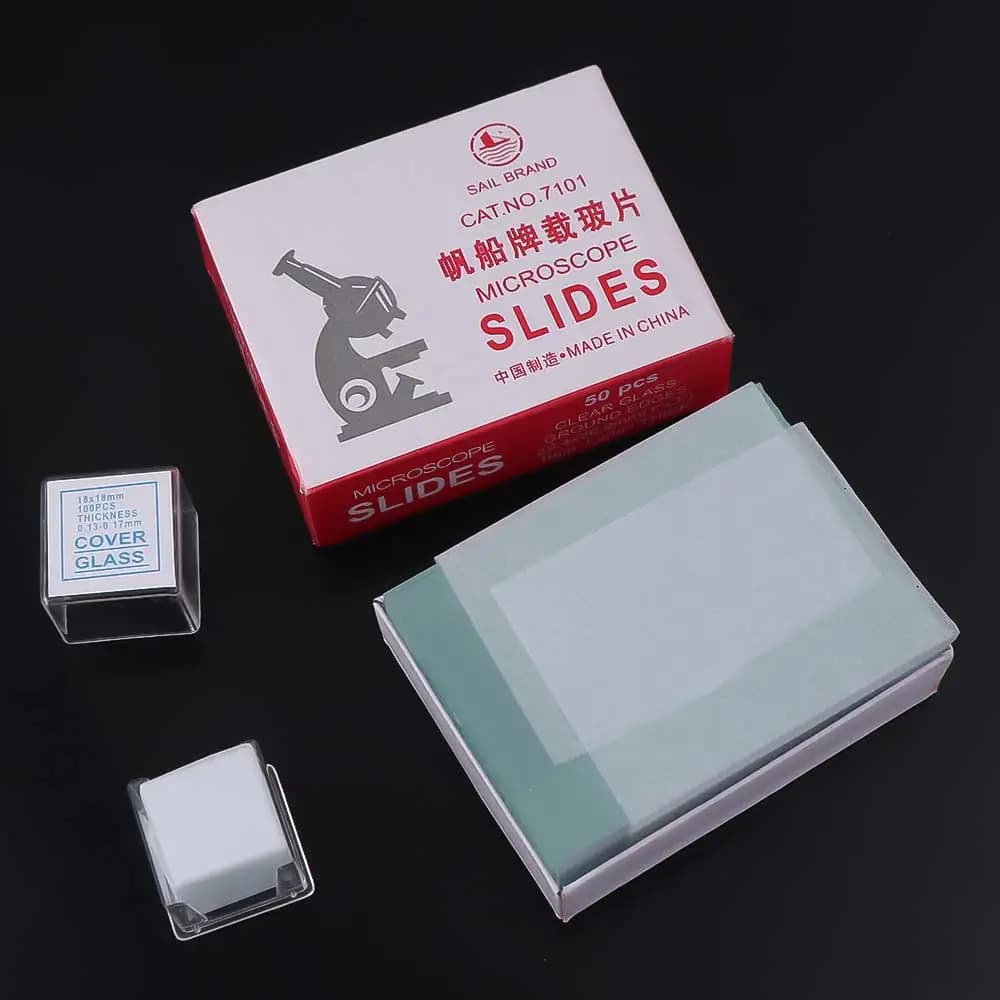 Specimen Transparent Slides Blank Biological Microscope Cover Glass Glass Slips Optical Microscope Microscope Slides