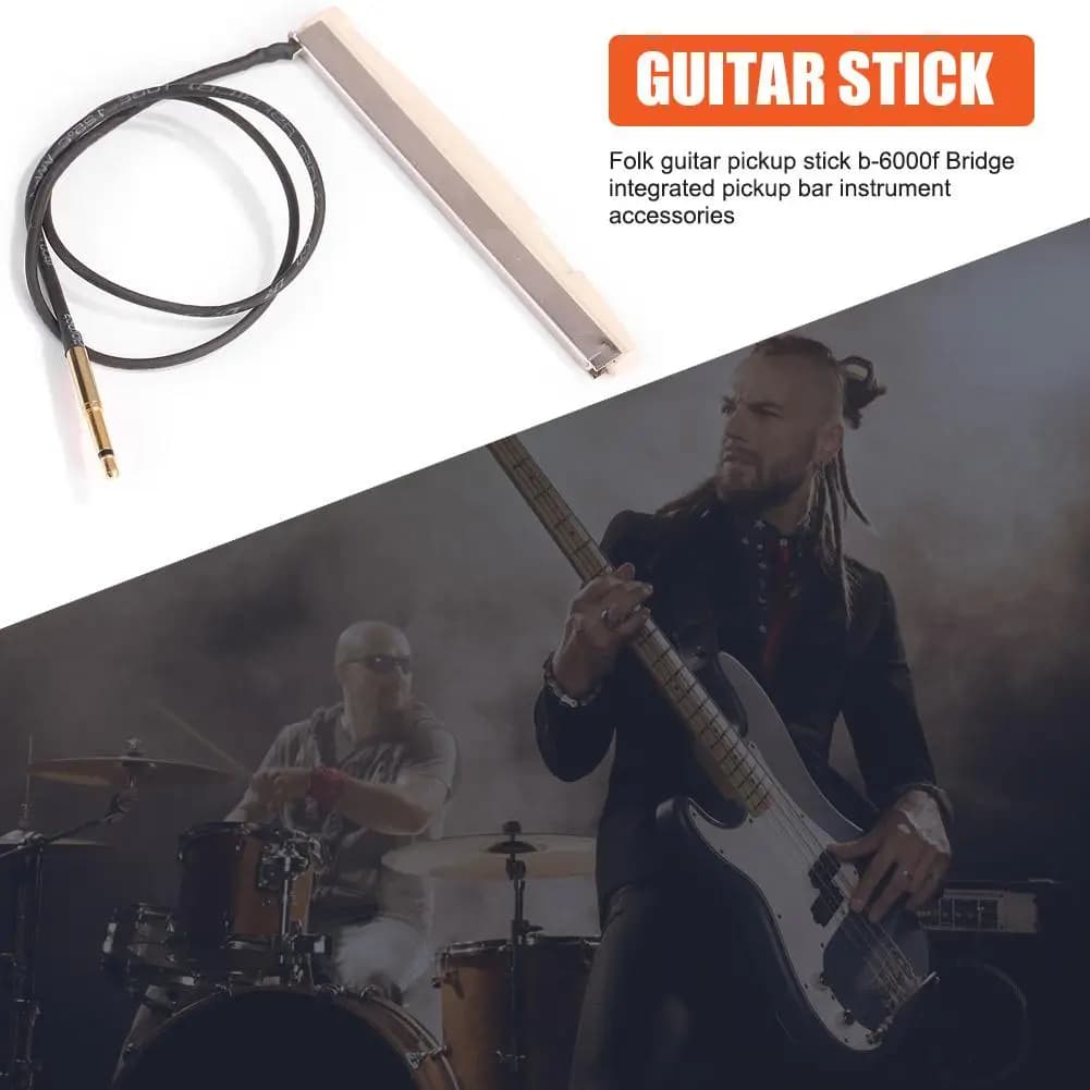 Pickup Piezo Integrato Sottoponte per Chitarra Acustica Folk - Ricambio Transducer a Barra