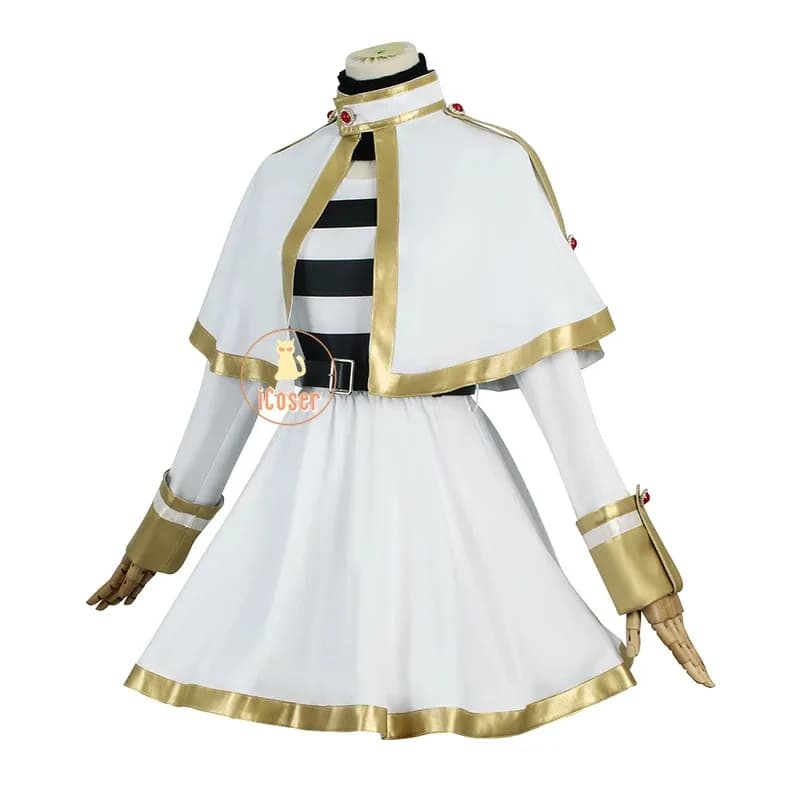 Costume Parrucca Anime Frieren Beyond Journey's End Dress Uniforme Orecchie Orecchini Mage Halloween Party Donna Cosplaya;6'x,9;y'