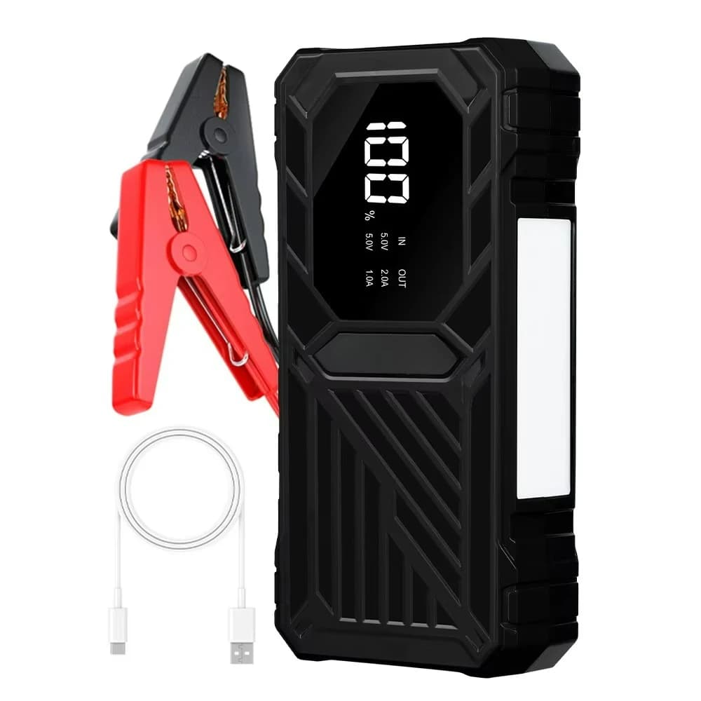 Nuovo Arrivo: Avviatore d'Emergenza 12V Multifunzione per Auto e Moto, Powerbank Portatile