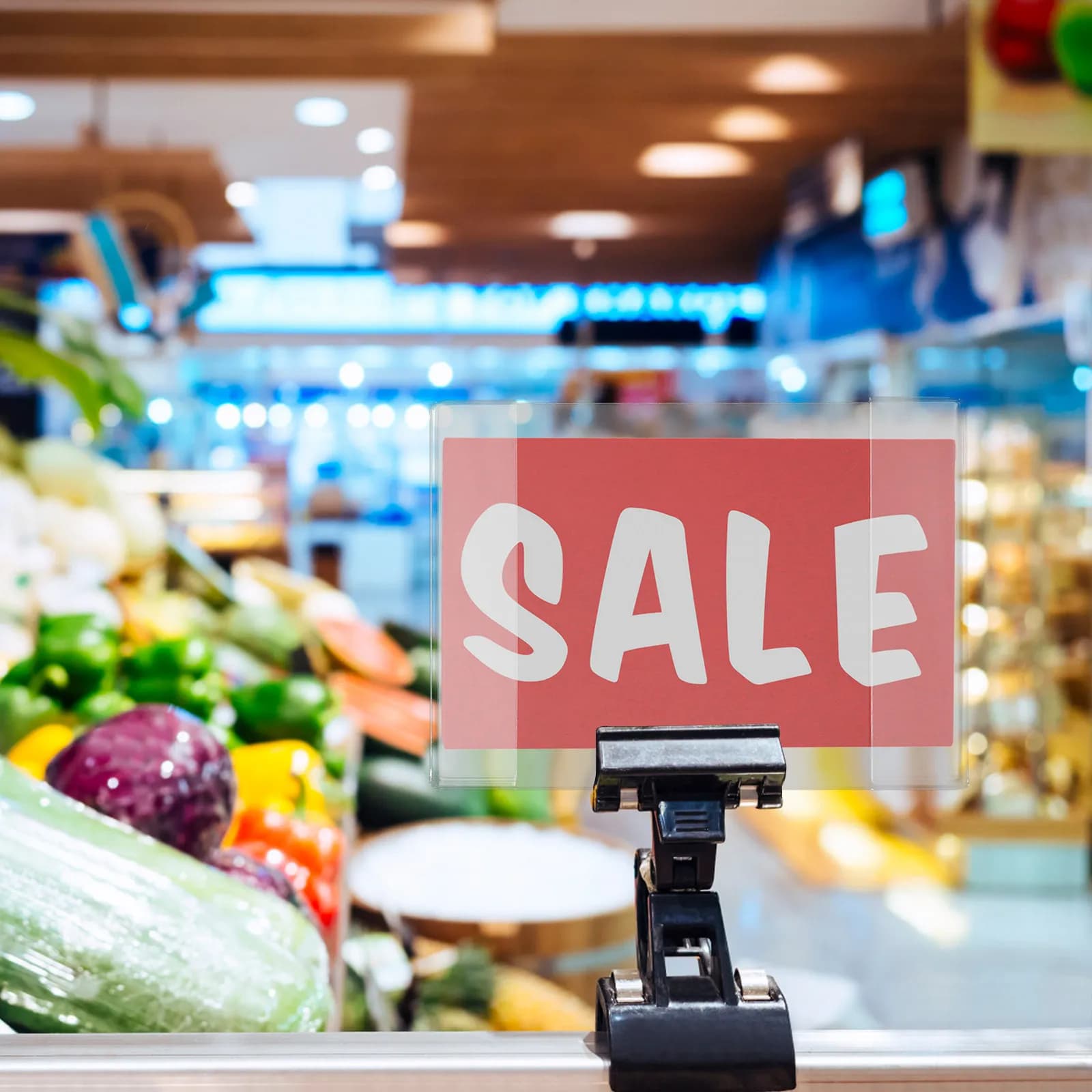 10 Pezzi Porta Etichette Prezzo in Acrilico Trasparente, Supporti per Etichette da Scaffale per Negozi e Supermercati, Accessori per Esposizione Prezzi