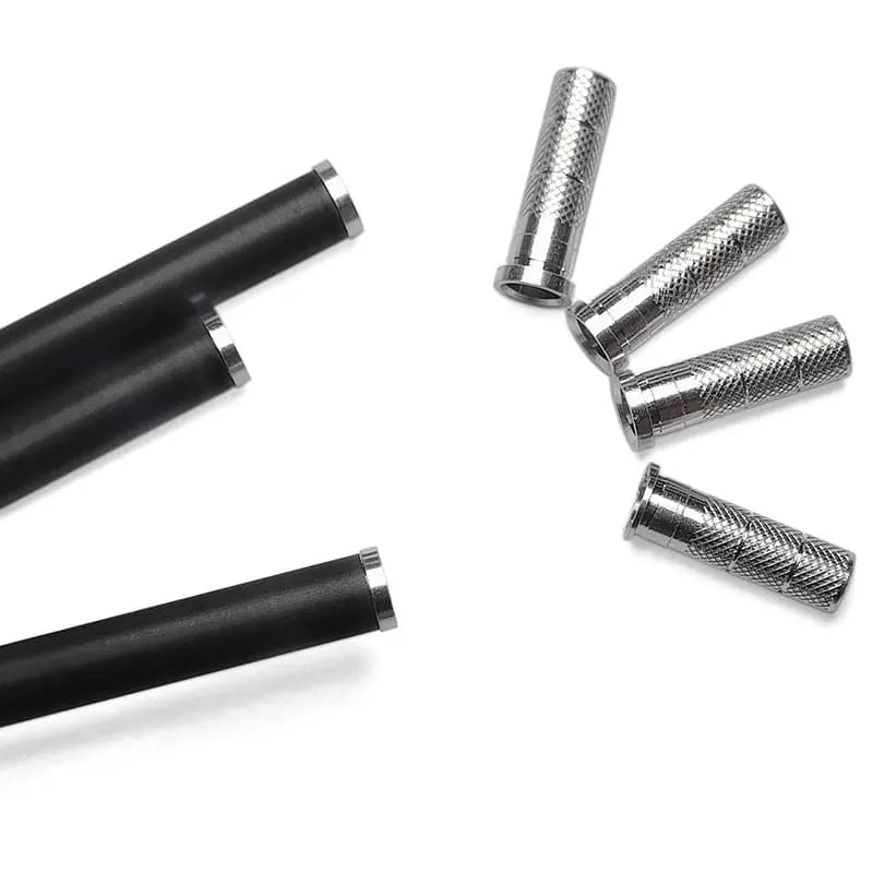 24 Pezzi Tiro Con L'arco Freccia In Alluminio Inserti 0.244 pollici/6.20mm Sostituzioni Tiro Con L'arco Base Inserti In Carbonio Freccia albero Accessorio di caccia