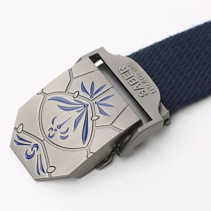 Fate Anime Peripheral Saber Canvas Belt Altria Pendragon Metal Buckle Tactical Belts Strap Jeans Waistband Birthday Gift