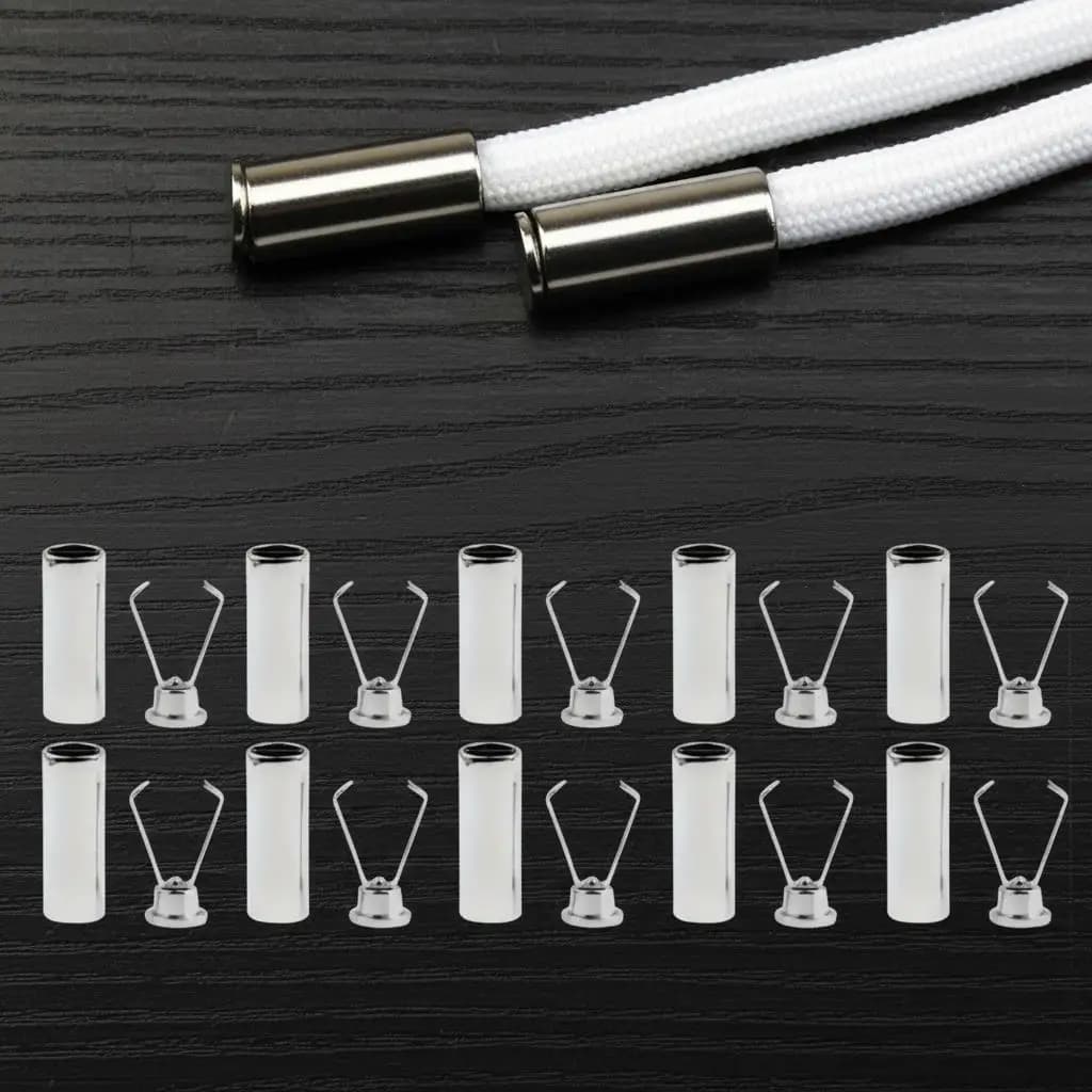 10pcs Heavy Duty Cord Locks Adjustable Durable Metal Clips For Shoelaces Bags Hoodies DIY Crafts Organizing Cables Outdoor Camping Tent Backpack Luggage Travel Gear Equipment Accessory key fob hardware purse hardware buckle lobster clasp buckles