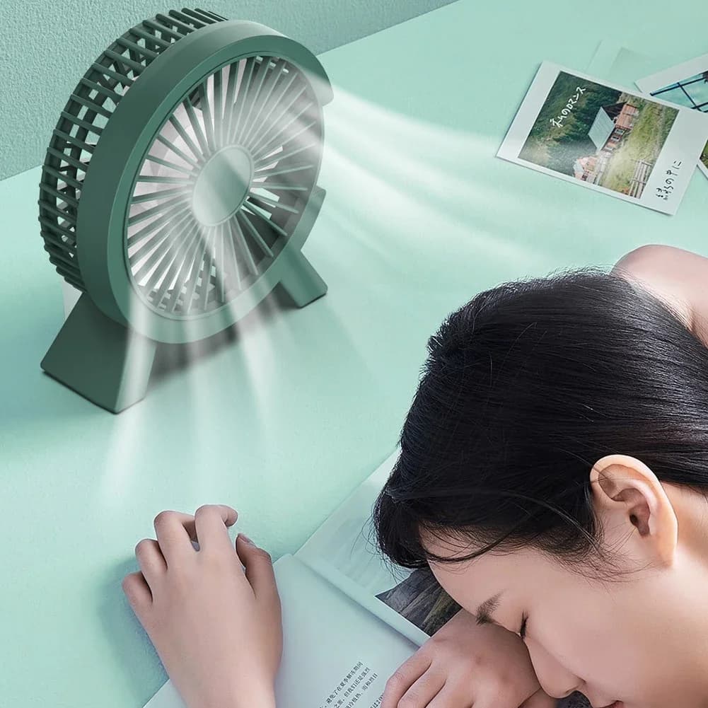 Mini ventilatore elettrico Raffreddamento portatile per laptop Ventilatore USB silenzioso per Home Office Dispositivo di raffreddamento desktop esterno Mini elettrodomestici da campeggio