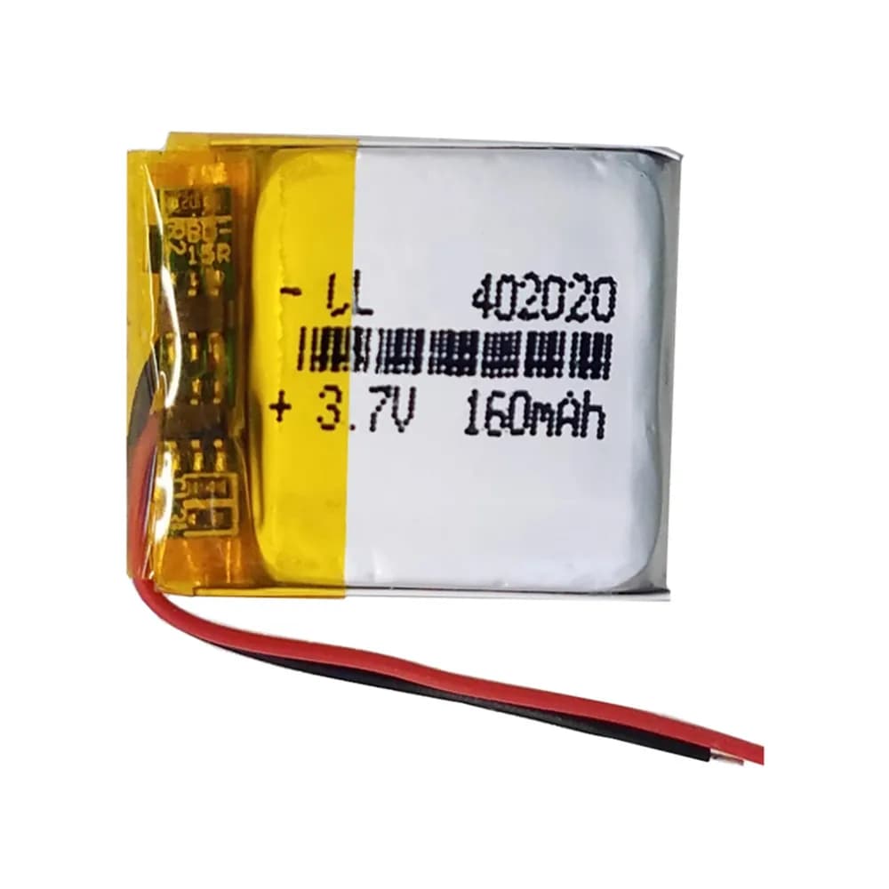 402020 3.7V 160mAh Batteria ai polimeri di litio per Pebble Classic & Steel, Pisble Epaper E-paper Smart Watch Bluetooth Mouse Audio altoparlante