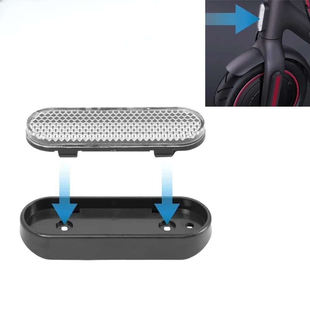 Striscia riflettente di avvertimento notturno ABS per Xiaomi Mi4 Pro Scooter elettrico 4 Pro Tubo anterioreKickscooter Riflettore di sicurezza Accessori