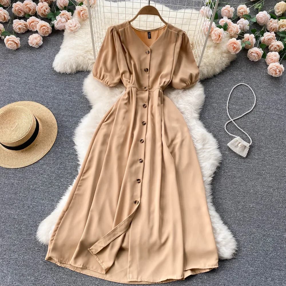 Rosa Moda femminile Abbigliamento Abito elegante Abiti Abiti per le donne 2026 Abiti sexy Estate Midi Long Beach Vestito estivo Robe