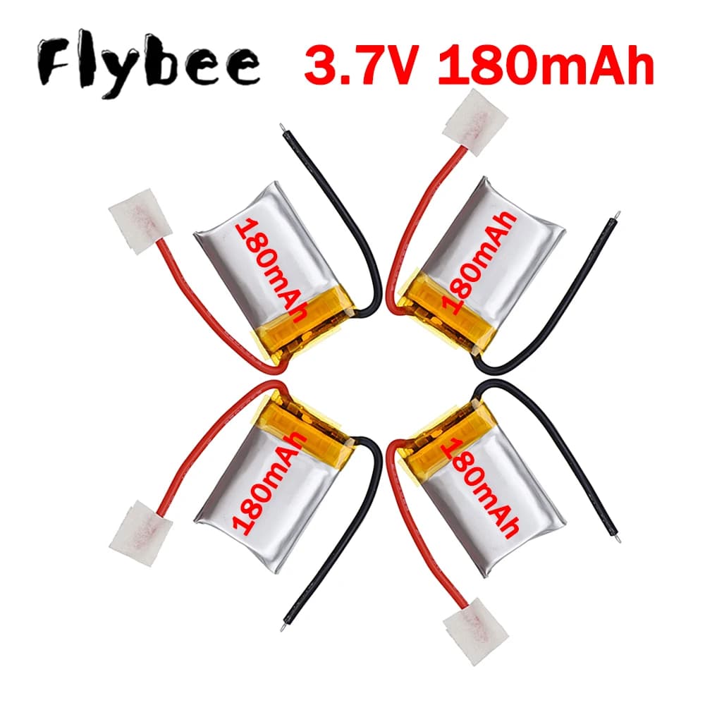 Batteria Lipo 180mAh 3.7V per Syma S105 S107 S107G S108 S109 S111 S977 S009, Ricambio per Elicottero RC Skytech M3