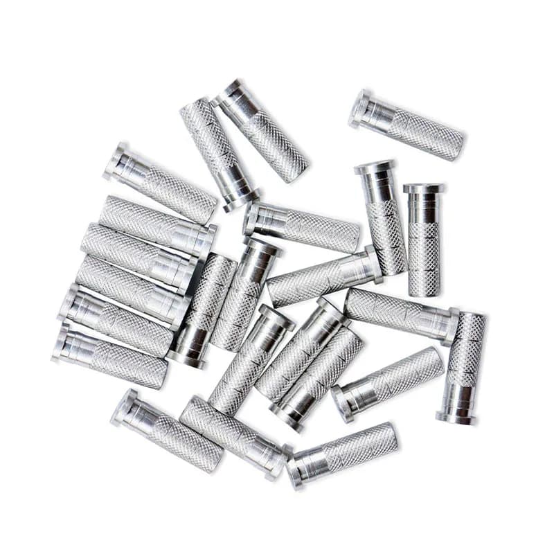 50 Pezzi Inserti in Alluminio per Tiro con l'Arco, Adatti per Aste di Frecce ID 6.0mm / 6.2mm / 7.6mm, Accessori per Pratica di Tiro e Caccia