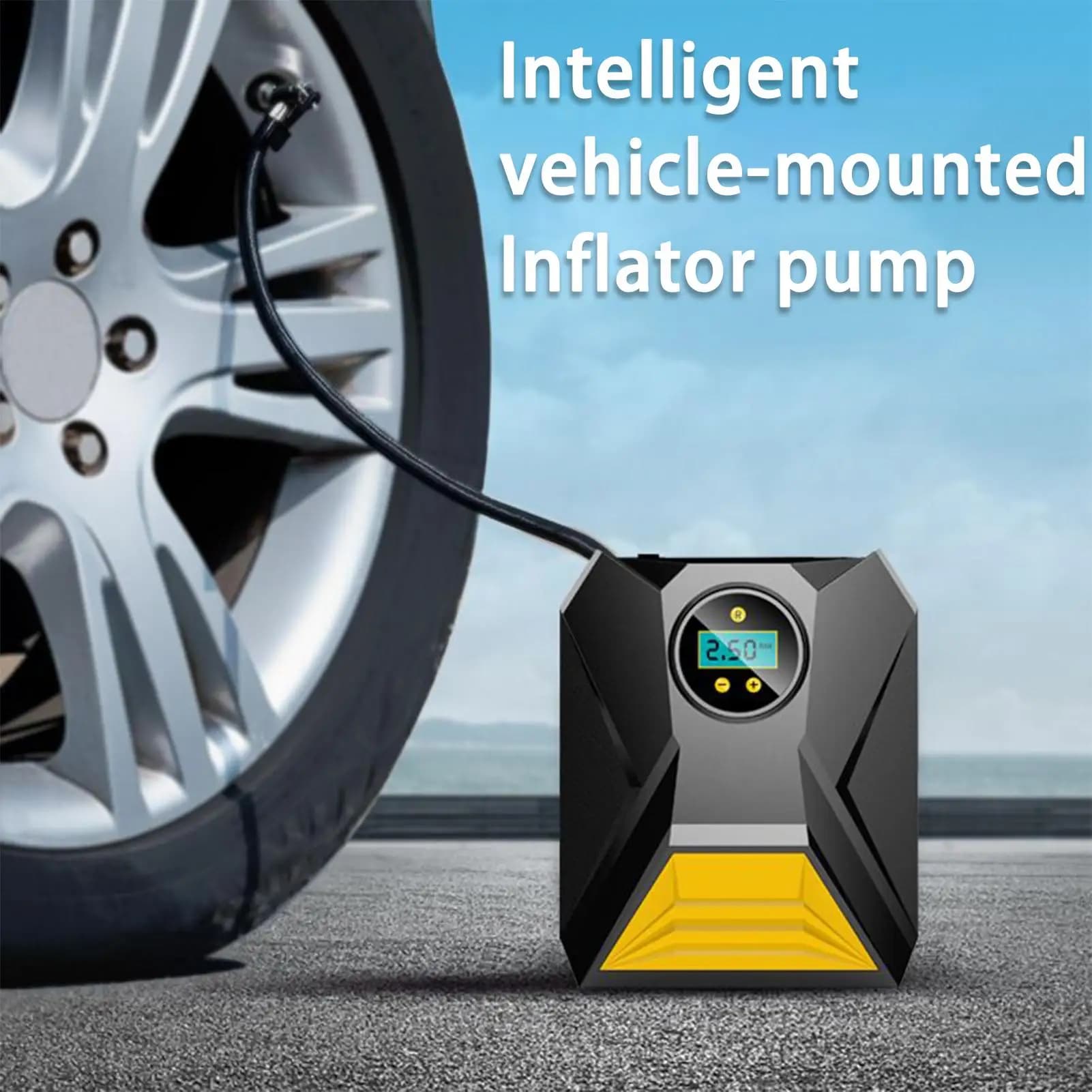 Car air pump Tire Inflator Cordless Tire Inflator Portable Air Compressor tire electric digital display air pump for Truck Car
